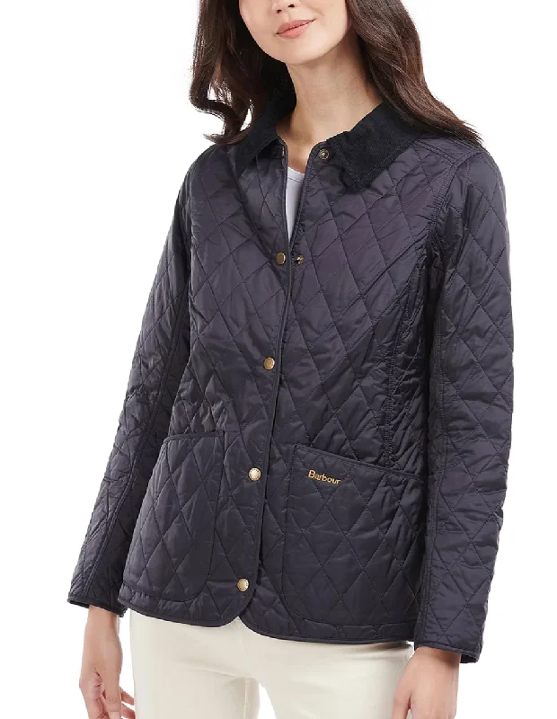 Ws Annandale Quilted Jacket Navy Knit Fabric Woven Fabric Fleece Fabric