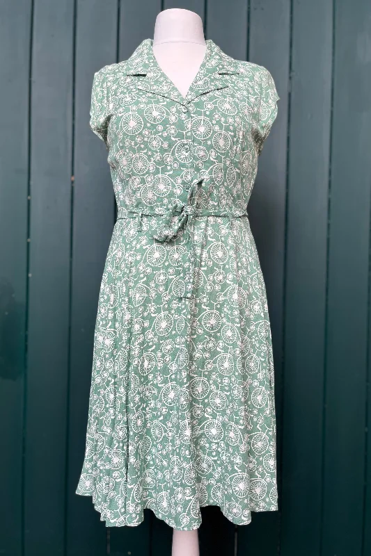 Re-Wear Circus Ava Bicycle Print Dress