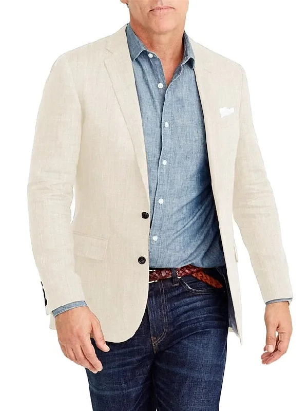 Men's Tailored Fit Single Breasted Two-buttons Blazer Jacket Satin Fabric Silk Fabric Chiffon Fabric Men's Tailored Fit Single Breasted Two-buttons Blazer Jacket Satin Fabric Silk Fabric Chiffon Fabric