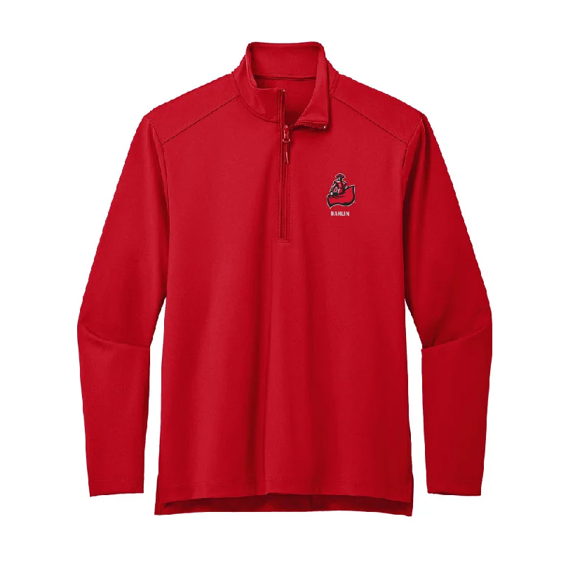 CSUN - NCAA Women's Basketball : Laini Dahlin - Premium Quarter Zip Jacket Denim Fabric Leather Fabric Suede Fabric CSUN - NCAA Women's Basketball : Laini Dahlin - Premium Quarter Zip Jacket Denim Fabric Leather Fabric Suede Fabric