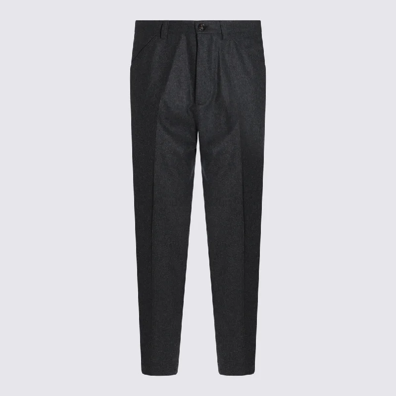Brunello Cucinelli Trousers Blue Trousers Elastic Waist Soft