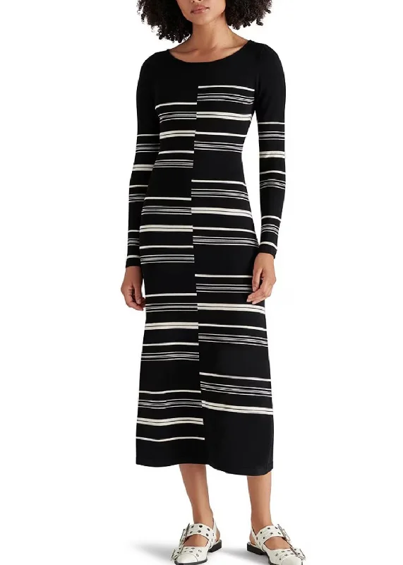 Rayssa Sweater Dress Herringbone Houndstooth Plaid