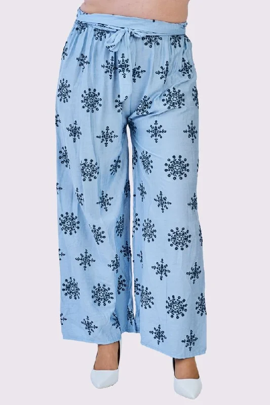 Mandala Style Belted Waistband Trousers Trousers Custom Made
