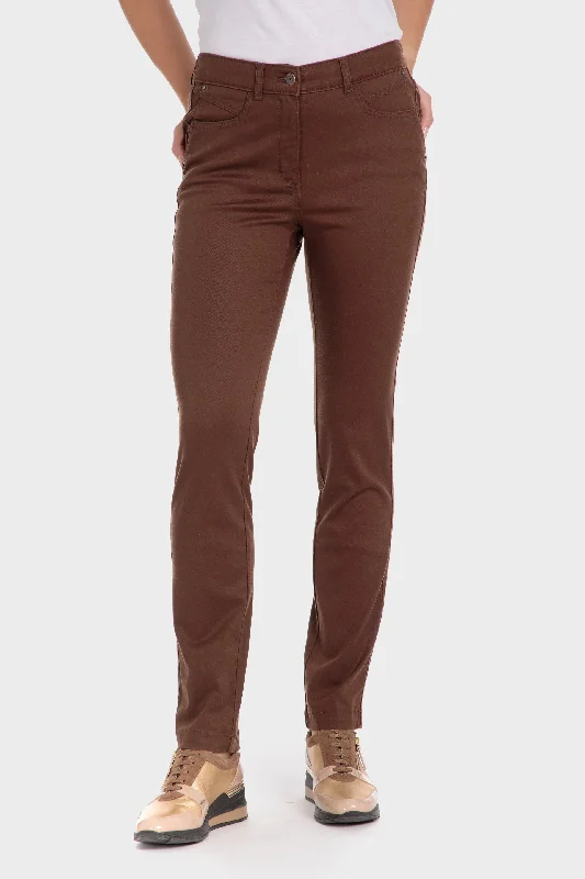 COTTON TROUSERS WITH ELASTIC Trousers Floral Bohemian
