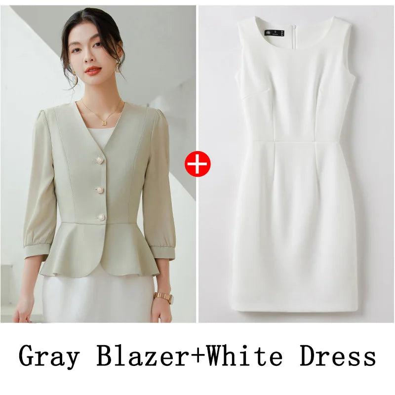 Gray White Suits