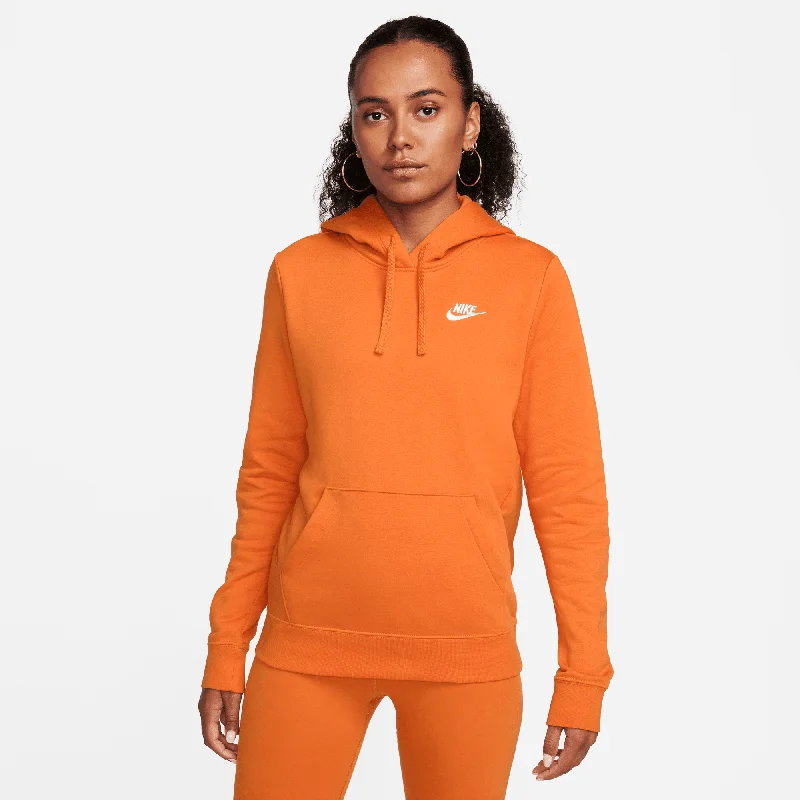 Women's Nike Sportswear Club Fleece Pullover Hoodie Saggy Sleeve Comfort