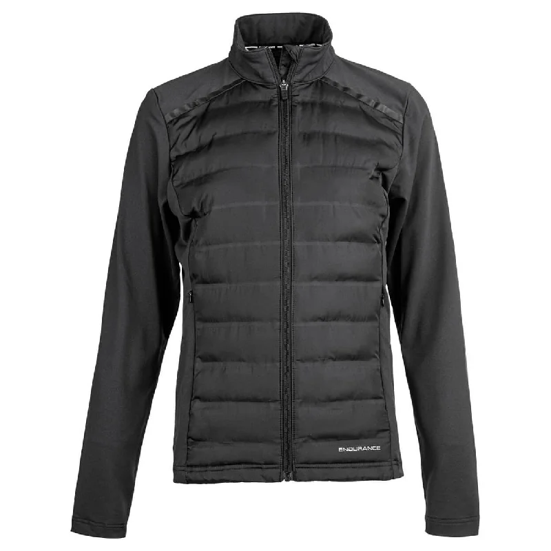 Endurance Reitta Hot Fused Hybrid Jacket - Womens - Black Mesh Jacket Canvas Jacket Denim Jacket Endurance Reitta Hot Fused Hybrid Jacket - Womens - Black Mesh Jacket Canvas Jacket Denim Jacket