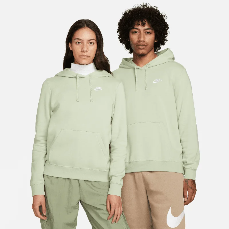 Women's Nike Sportswear Club Fleece Pullover Hoodie Ruffle Sleeve Feminine