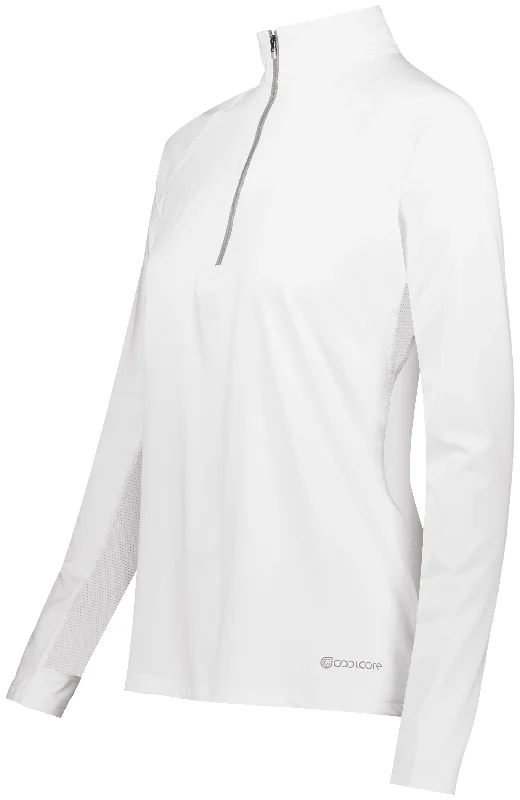 Ladies Electrify Coolcore?? 1/2 Zip Pullover 222774 Open Front Cardigan