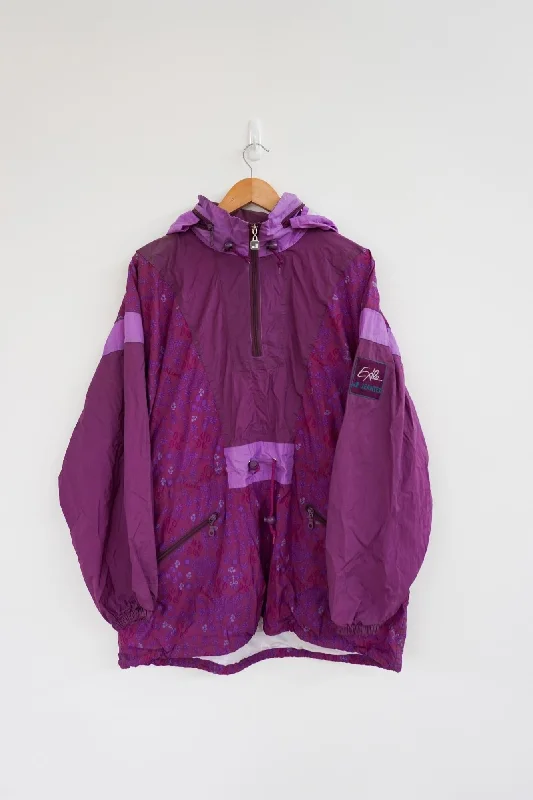 Purple Candy Vintage Ski Jacket Cotton Fabric Linen Fabric Terry Fabric