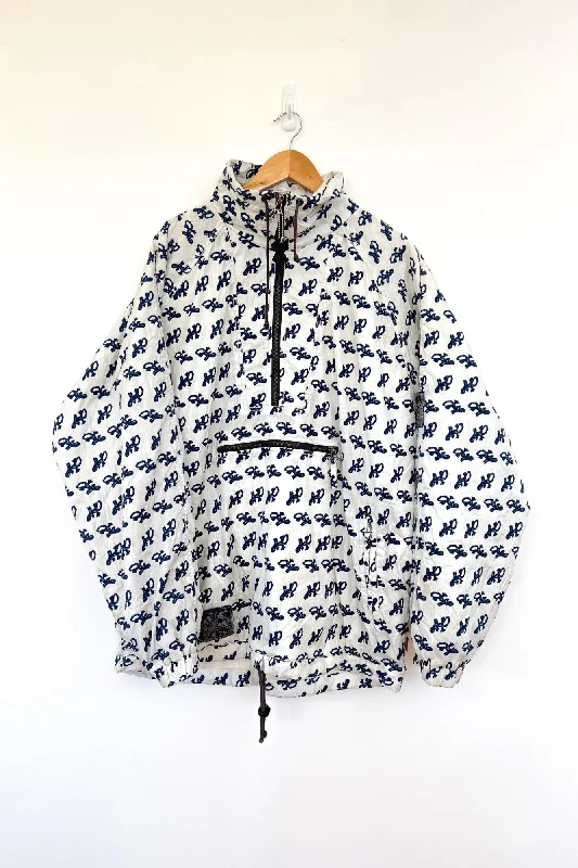 Knot White Vintage Ski Jacket Herringbone Jacket Houndstooth Jacket Plaid Jacket