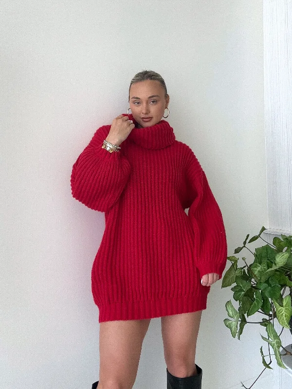 Twin Flame Sweater Dress Solid Print Embellished