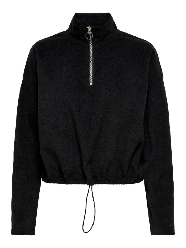 Only Oliva - Pullover Zip Fleece Halter Neck Top