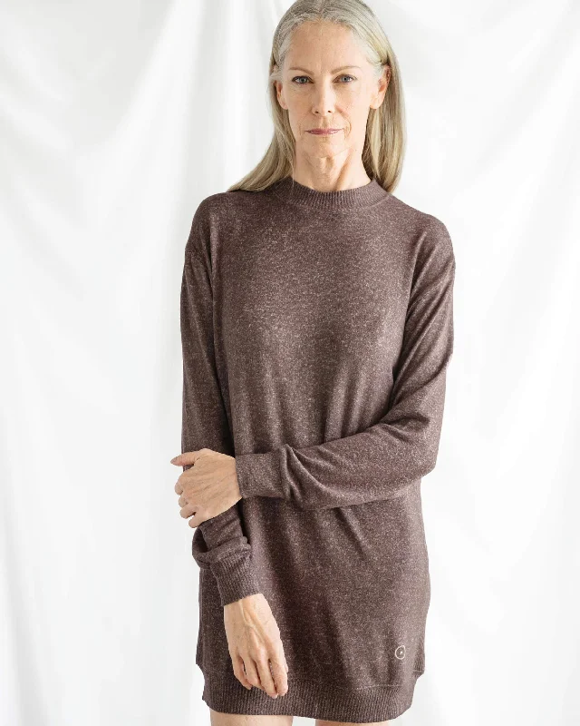 Cosset Lazy Sweater Dress Terry Terry Cloth Terry Knit