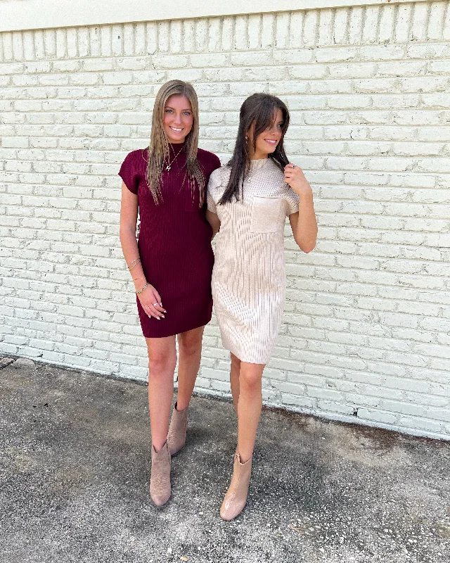 Ready For The Change Sweater Dress Layered Multi-layer Single Layer