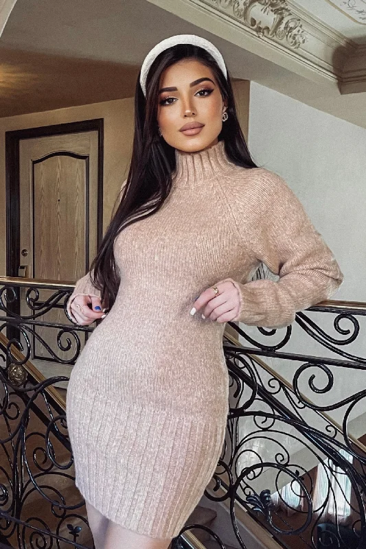 Ivy Knit Sweater Dress Iron Safe Non-Iron Wrinkle Free