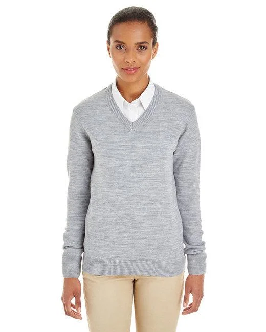 Harriton Ladies' Pilbloc  V-Neck Sweater M420W Neon Metallic Matte