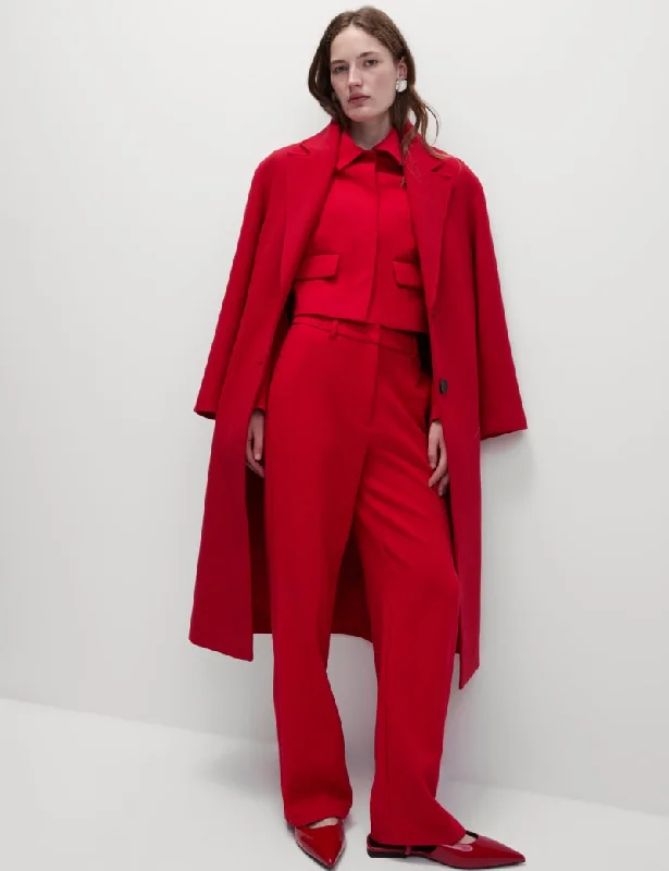 Tailored Straight Leg Trousers Trousers Wedding White