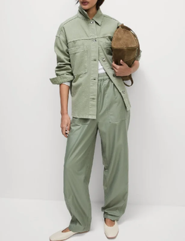 Pure Cotton Pull On Carrot Leg Trousers Trousers Lace Delicate