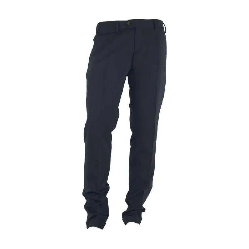 Made in Italy Elegant Black Trousers for the Modern Man Trousers Custom Made