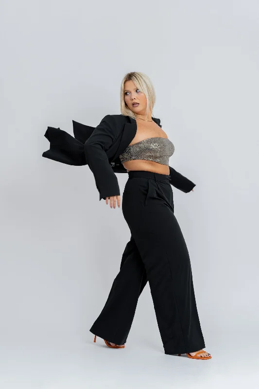 Jagger Tailored Trousers Black Trousers Hiking Durable