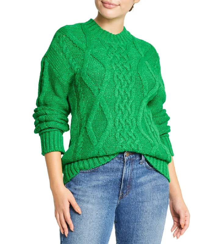 Cable Pullover Sweater Open Front Cardigan
