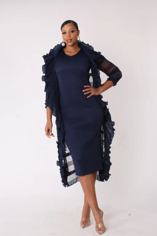For Her 82611 Jacket Dress Belted Jacket Elasticated Jacket Padded Jacket