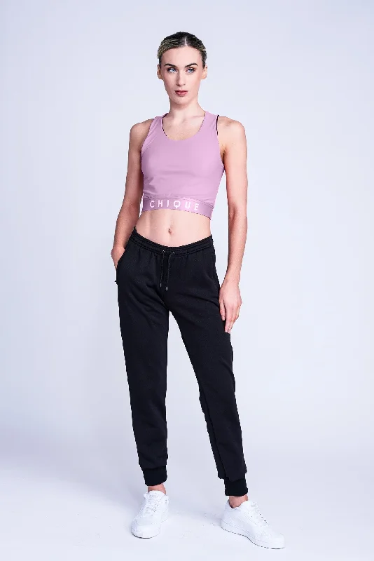 Fierce Halo Crop Top in Amethyst Handmade Hand-knitted Hand-woven