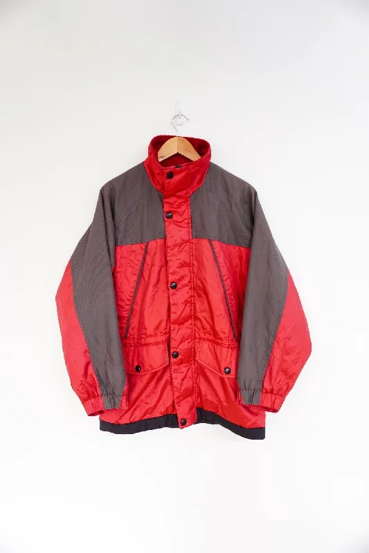 Eternity Red Grey Vintage Ski Jacket Mesh Jacket Canvas Jacket Denim Jacket