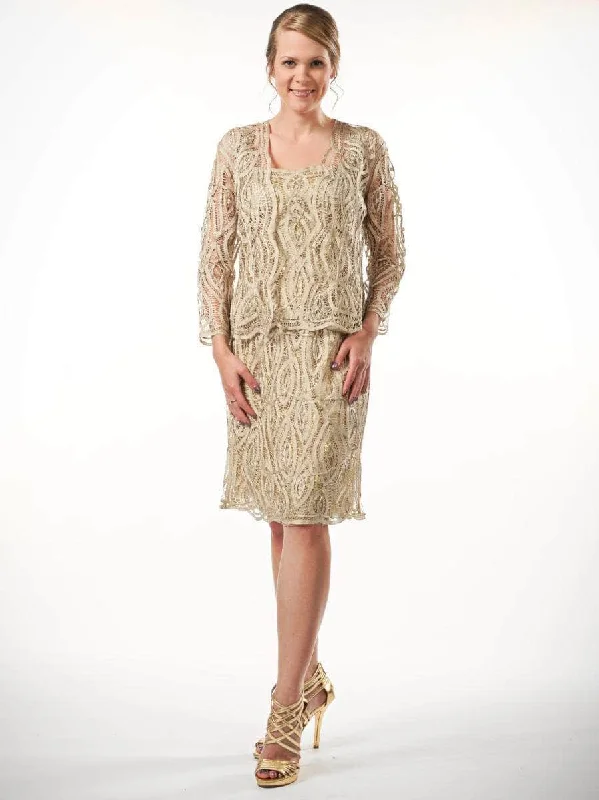 Soulmates D8066 - Lace Jacket Dress Cotton Fabric Linen Fabric Terry Fabric