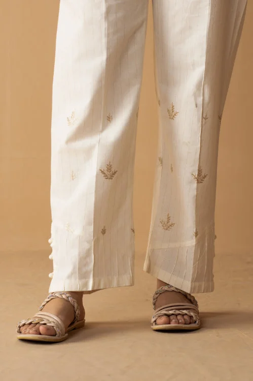 Off White Trouser - LTE 400 Trousers Gym Athletic