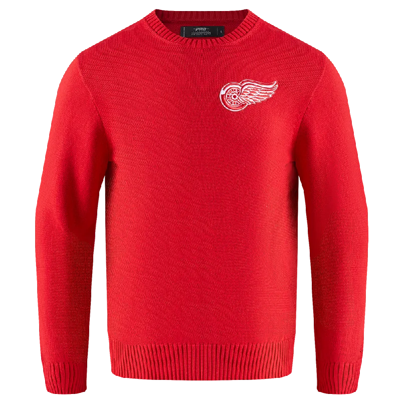 SWEATER DE CUELLO REDONDO NHL DETROIT RED WINGS CLASSIC CREWNECK SWEATER Houndstooth Herringbone Solid SWEATER DE CUELLO REDONDO NHL DETROIT RED WINGS CLASSIC CREWNECK SWEATER Houndstooth Herringbone Solid