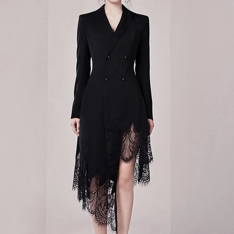 Bonnyshow New Black lace Solid V-neck Double Breasted Suit Coat Dress Jacket Women Office Lady Blazer Women Coats Coat Women Dress Denim Jacket Leather Jacket Suede Jacket Bonnyshow New Black lace Solid V-neck Double Breasted Suit Coat Dress Jacket Women Office Lady Blazer Women Coats Coat Women Dress Denim Jacket Leather Jacket Suede Jacket