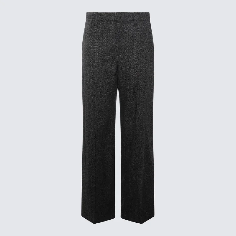 Brunello Cucinelli Trousers Grey Trousers Palazzo Wide Leg