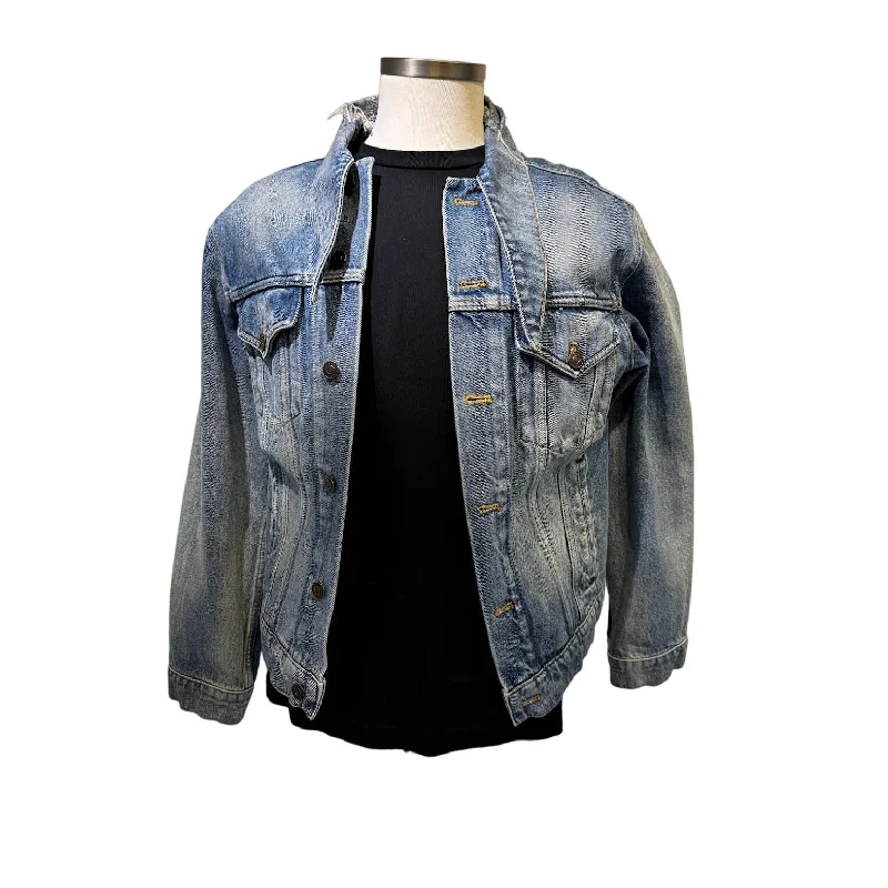 Balenciaga women's denim jacket Bomber Jacket Anorak Windbreaker