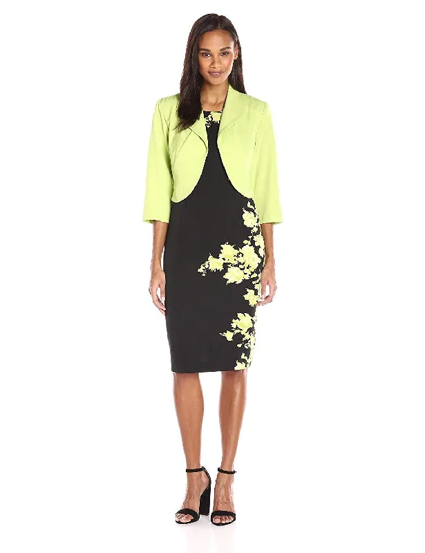 Maya Brooke - Floral Printed Fitted Dress With Jacket 26323SC Belted Jacket Elasticated Jacket Padded Jacket Maya Brooke - Floral Printed Fitted Dress With Jacket 26323SC Belted Jacket Elasticated Jacket Padded Jacket