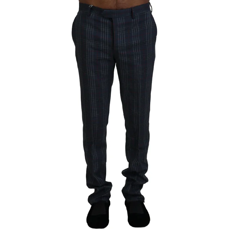 BENCIVENGA Elegant Multicolor Pure Wool Trousers Trousers luxurious premium