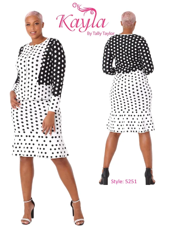 Kayla 5251 Two-tone Polka Dot Knit 2pc Jacket Dress Trench Coat Raincoat Waterproof Jacket Kayla 5251 Two-tone Polka Dot Knit 2pc Jacket Dress Trench Coat Raincoat Waterproof Jacket