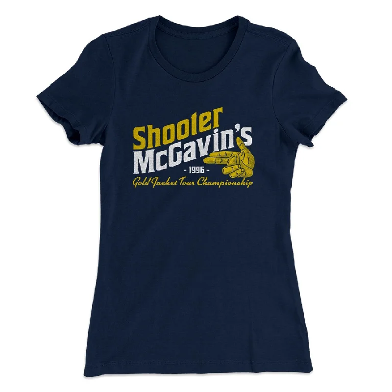 Shooter McGavin's Gold Jacket Tour Championship Women's T-Shirt Zip Front Button Front Snap Front Shooter McGavin's Gold Jacket Tour Championship Women's T-Shirt Zip Front Button Front Snap Front