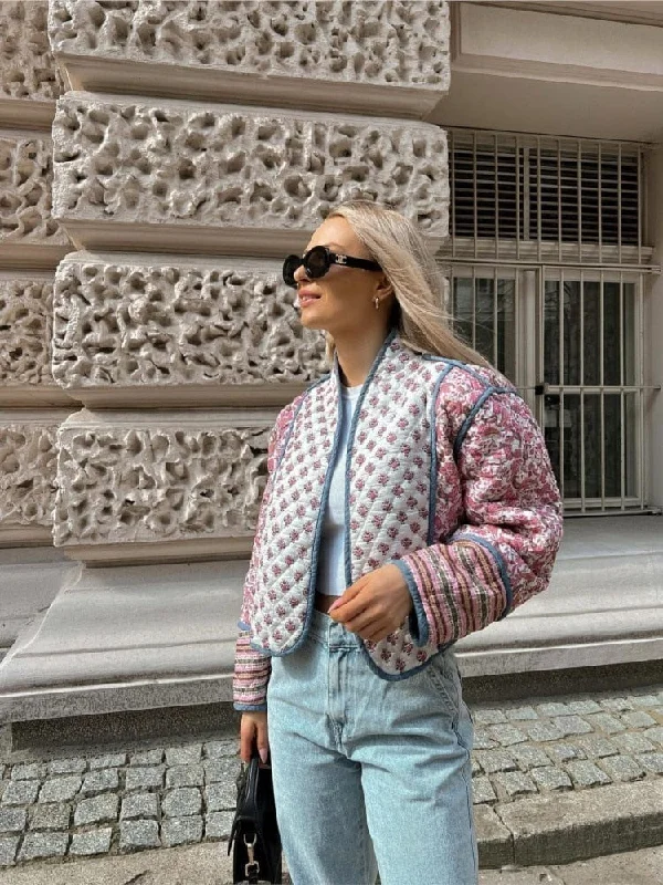 Vintage Flower Autumn Jacket Appliqued Jacket Beaded Jacket Sequined Jacket
