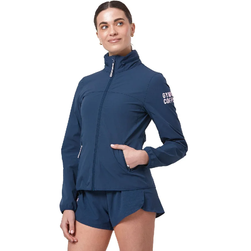 Gym+Coffee Celero Jacket - Womens - Petrol Blue Satin Jacket Silk Jacket Chiffon Jacket Gym+Coffee Celero Jacket - Womens - Petrol Blue Satin Jacket Silk Jacket Chiffon Jacket