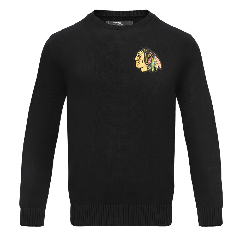 SWEATER DE CUELLO REDONDO NHL CHICAGO BLACKHAWKS CLASSIC CREWNECK SWEATER Polka Dot Checkered Tartan SWEATER DE CUELLO REDONDO NHL CHICAGO BLACKHAWKS CLASSIC CREWNECK SWEATER Polka Dot Checkered Tartan