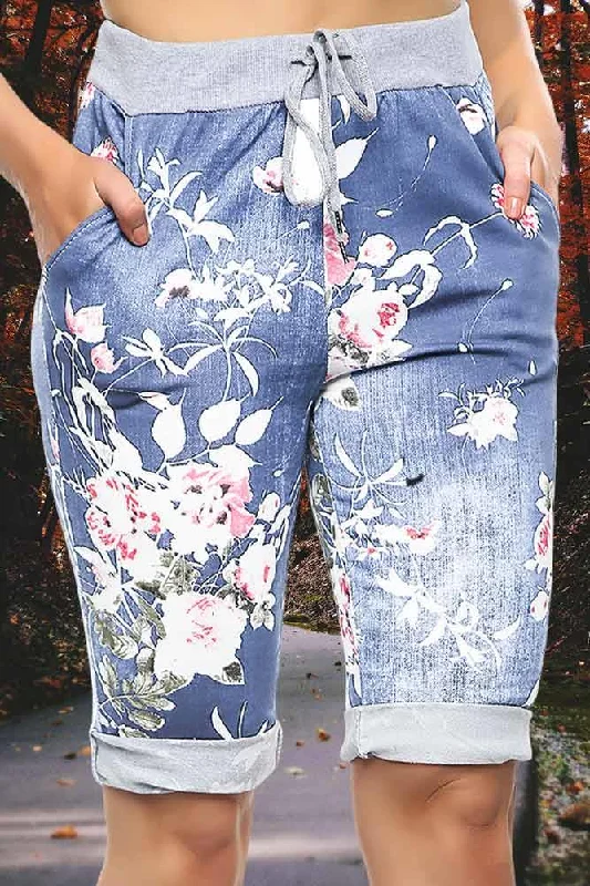 Floral Light Denim