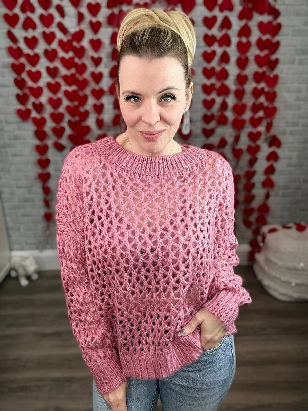 Soft Chunky Open Knit Sweater Anti-Pilling Anti-Shrink Durable