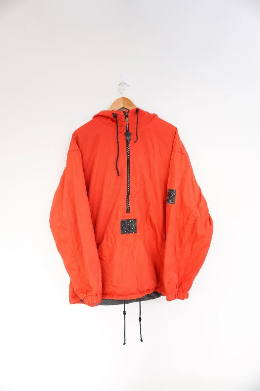 Exes Red Vintage Ski Jacket Print Jacket Jacquard Jacket Patchwork Jacket