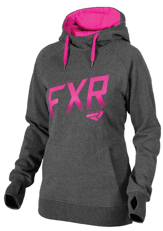 Charcoal Heather/Fuchsia