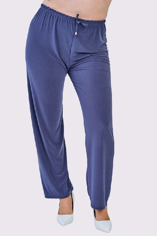 Plain Drawstring Waistband Trousers Trousers Handmade Artisanal