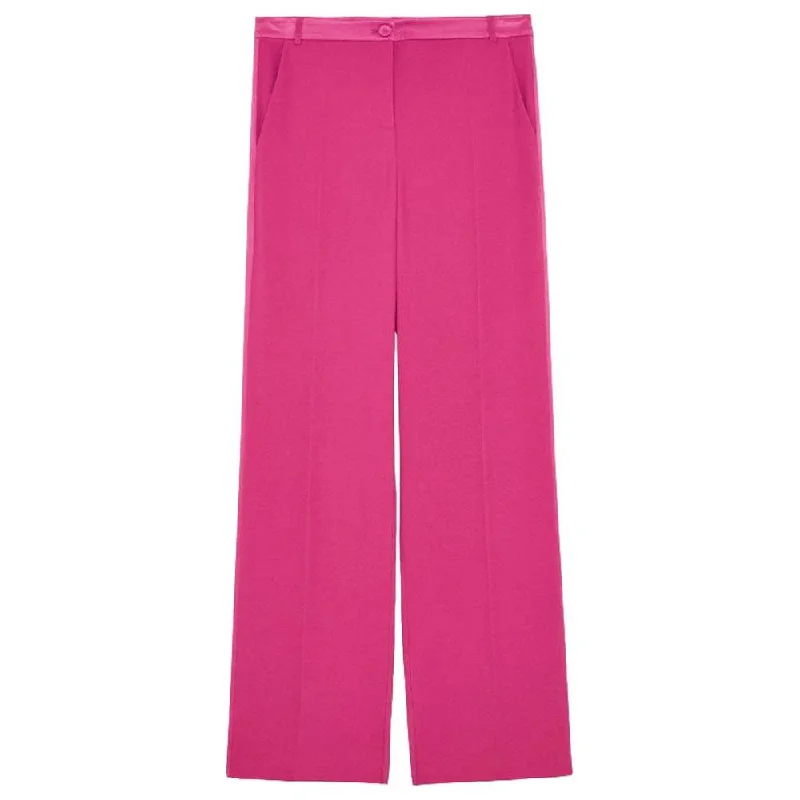 Patrizia Pepe Elegant Fuchsia Palazzo Trousers Trousers Exclusive Limited