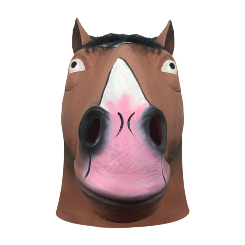 Horse Head Mask Horse Costume Accessory for Halloween Masquerade Fancy Dress
