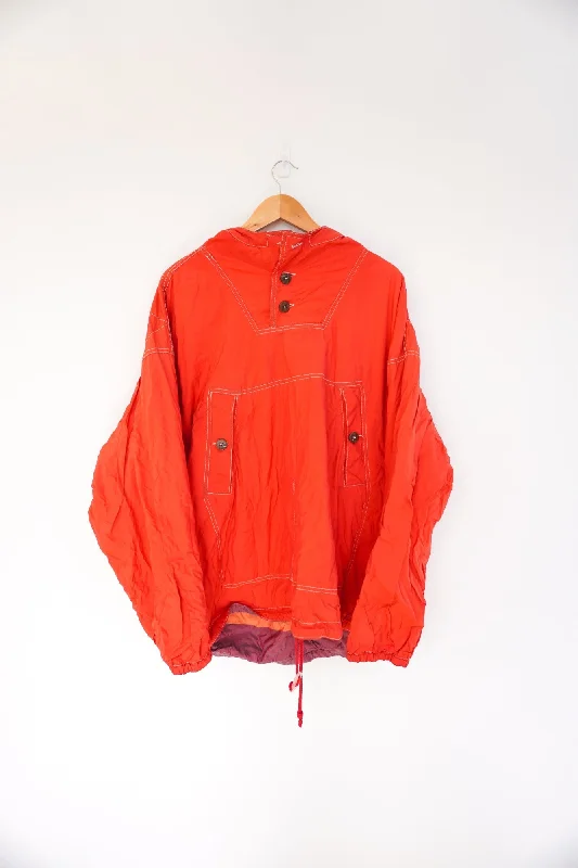 Jet Set Red Vintage Ski Jacket Notch Collar Jacket Peter Pan Collar Jacket Cowl Neck Jacket